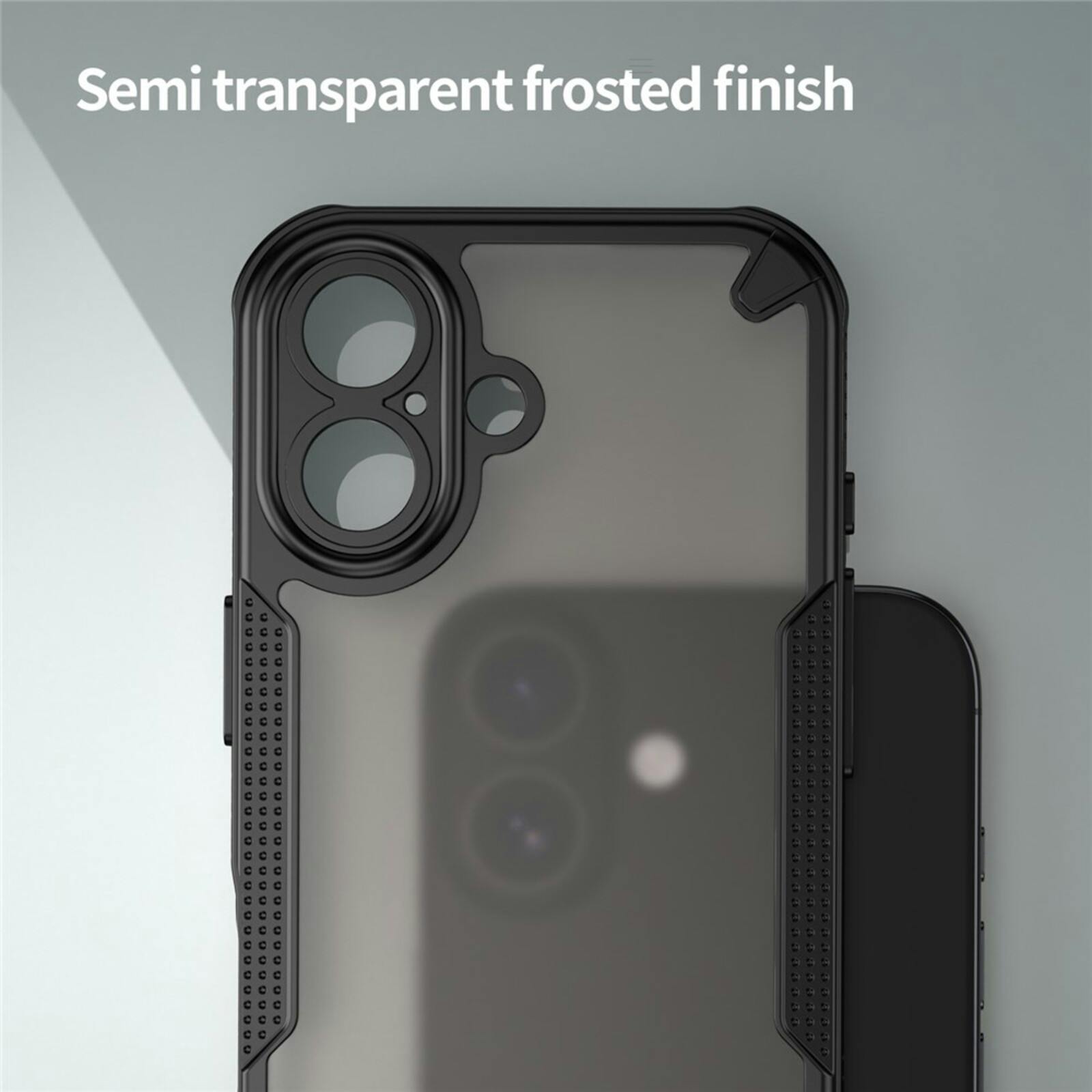 Mocaa Apple iPhone 17 Lichtgewicht Rugged Hoesje Zwart
