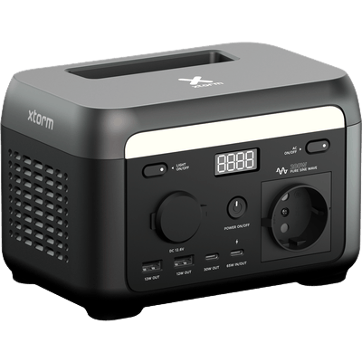 Xtorm 200W Portable Power Station Zwart - Voorkant