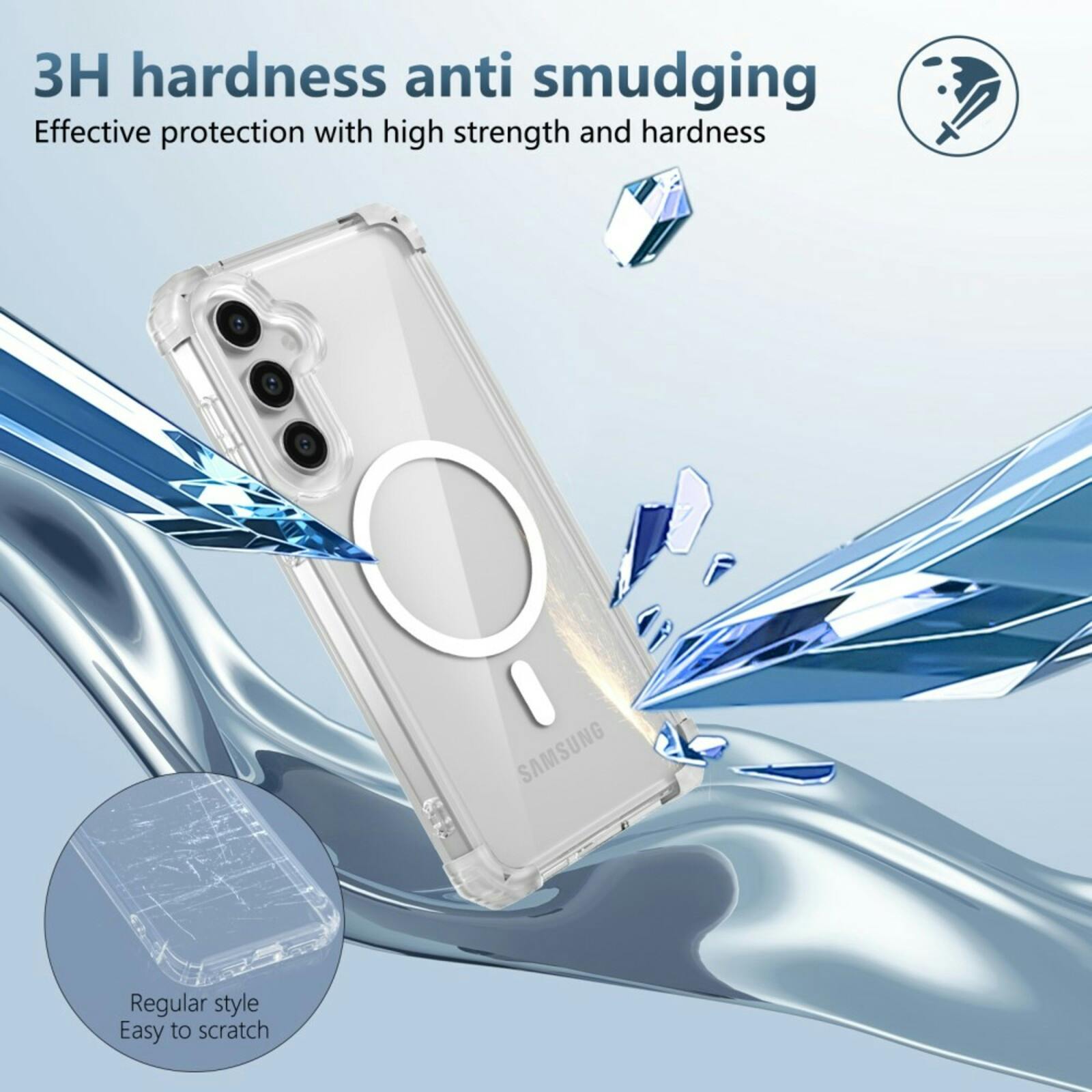 Comfycase Samsung Galaxy S23 FE Impact MagSafe Hoesje Transparant