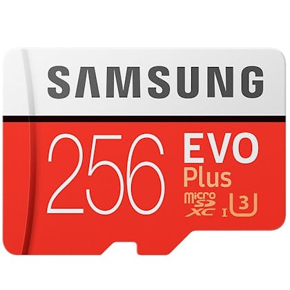 Samsung Evo+ 256 GB geheugenkaart met adapter