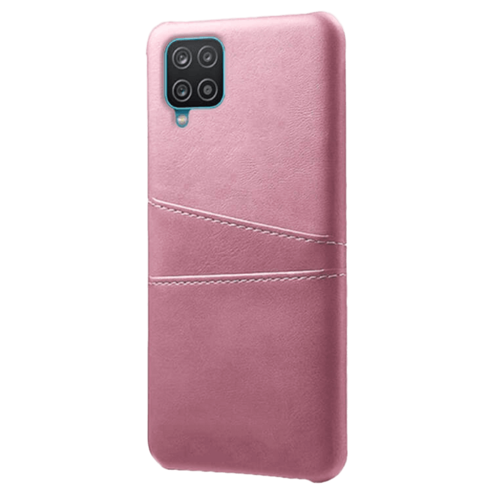 Comfycase Samsung Galaxy A12 Card Case Hoesje met Pasruimte Roségoud