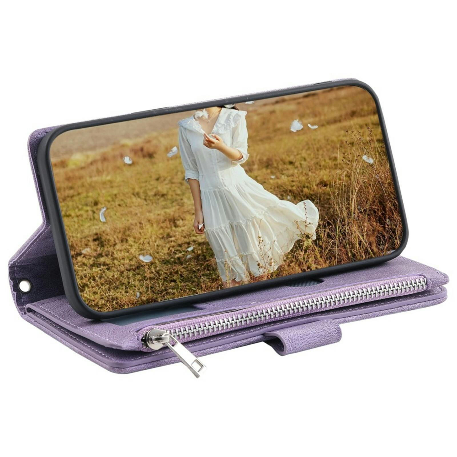 TwoTone Samsung Galaxy S24 FE Wallet Hoesje Paars