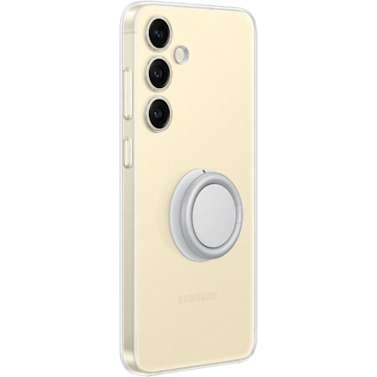 Samsung Galaxy S24 Plus Doorzichtig Gadget Hoesje Transparant - Zijkant