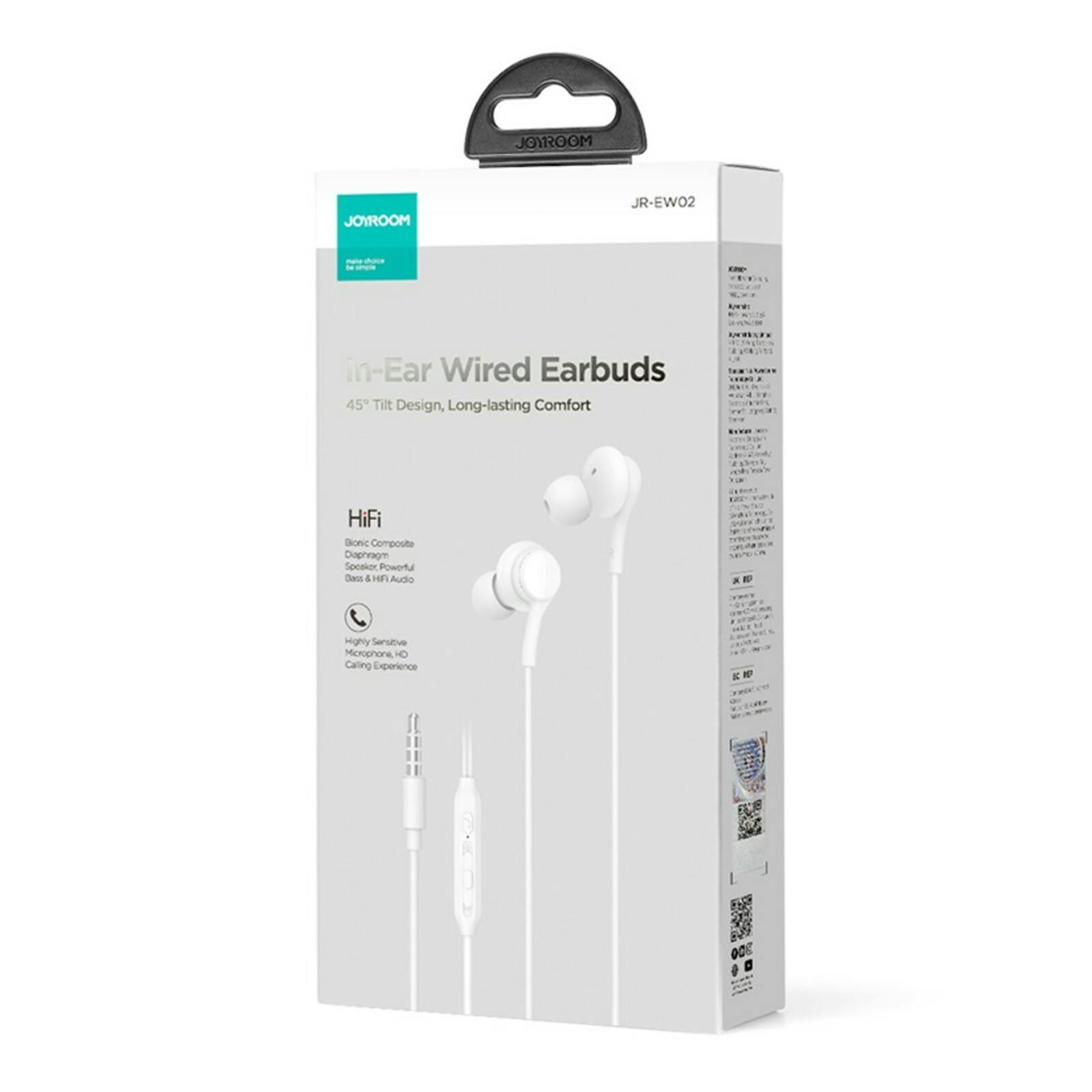 Joyroom Bedrade In-Ear 3,5mm Wit
