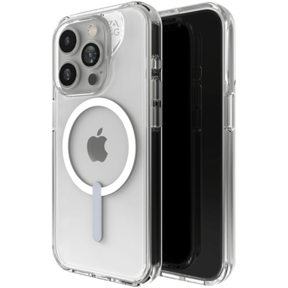 ZAGG iPhone 15 Pro Crystal Palace MagSafe Hoesje Transparant - Voorkant & achterkant