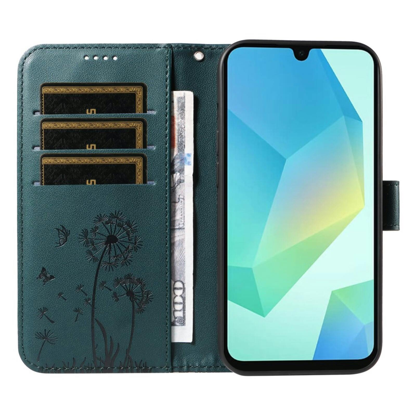 Comfycase Samsung A26 5G / A16 5G Dandelion Bookcase Hoesje Blauw
