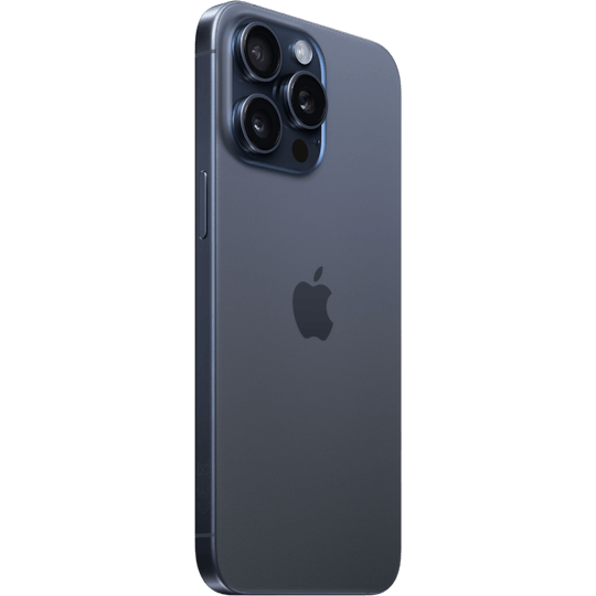 Apple iPhone 15 Pro Max achterkant titanium blauw