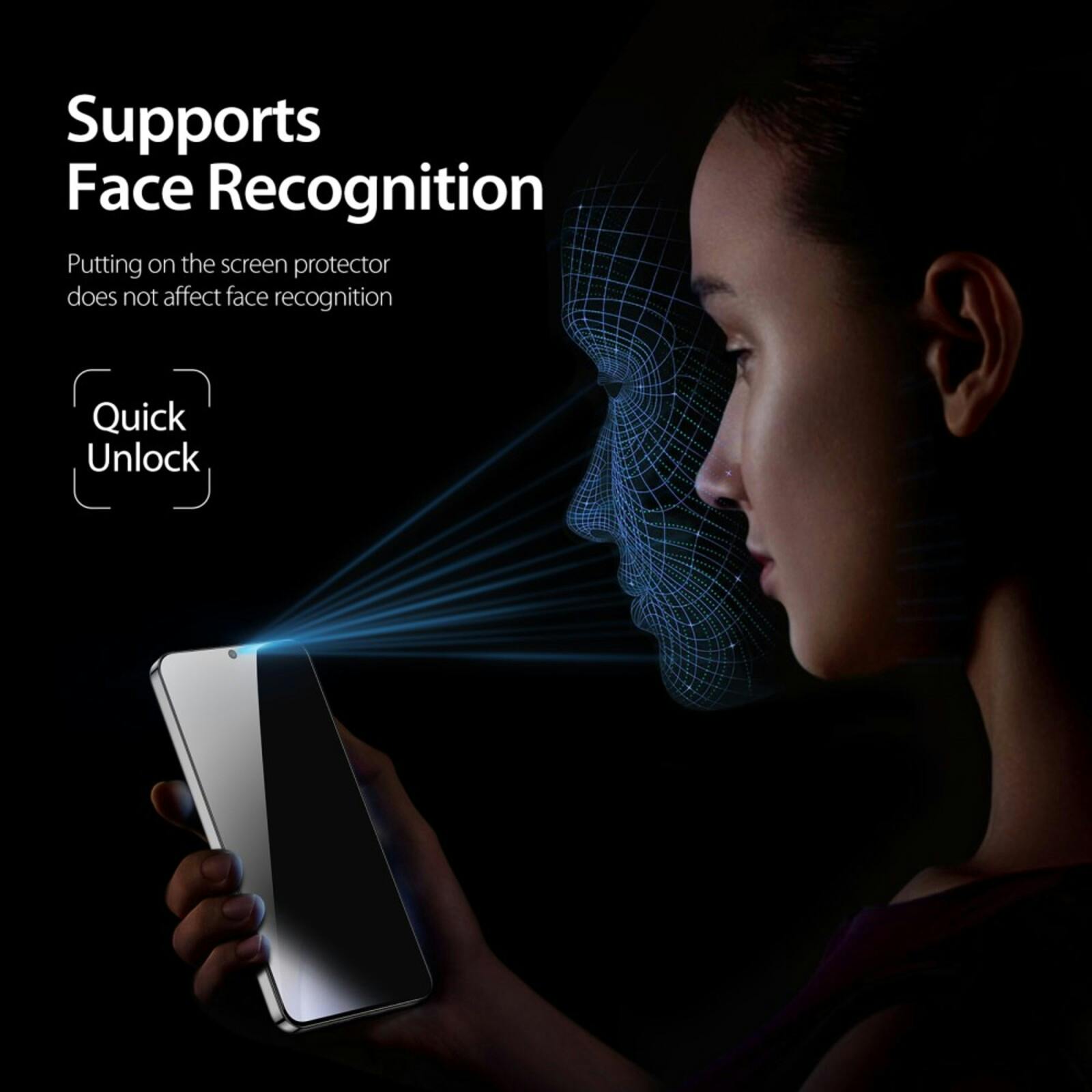 DUX DUCIS Samsung Galaxy S25 Plus Privacy Screenprotector Gehard Glas Transparant