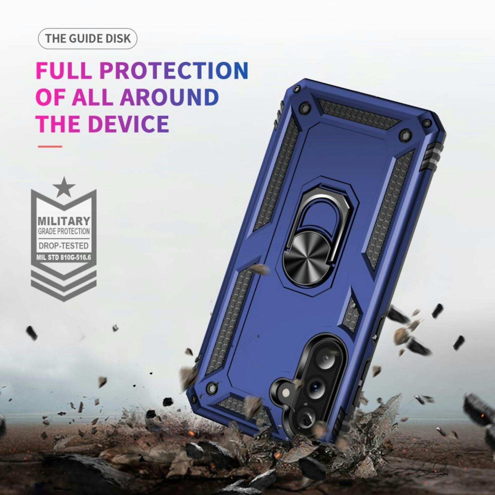 CaseBody Samsung Galaxy A36 Shield Case Blauw