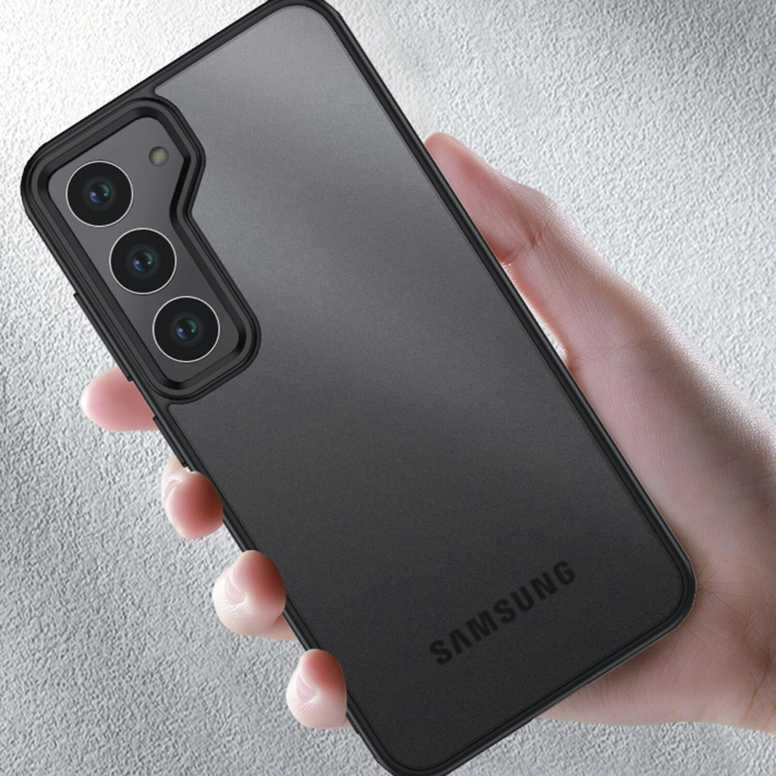 CaseBody Samsung S23 Airbag Schokbestendig Hoesje Zwart