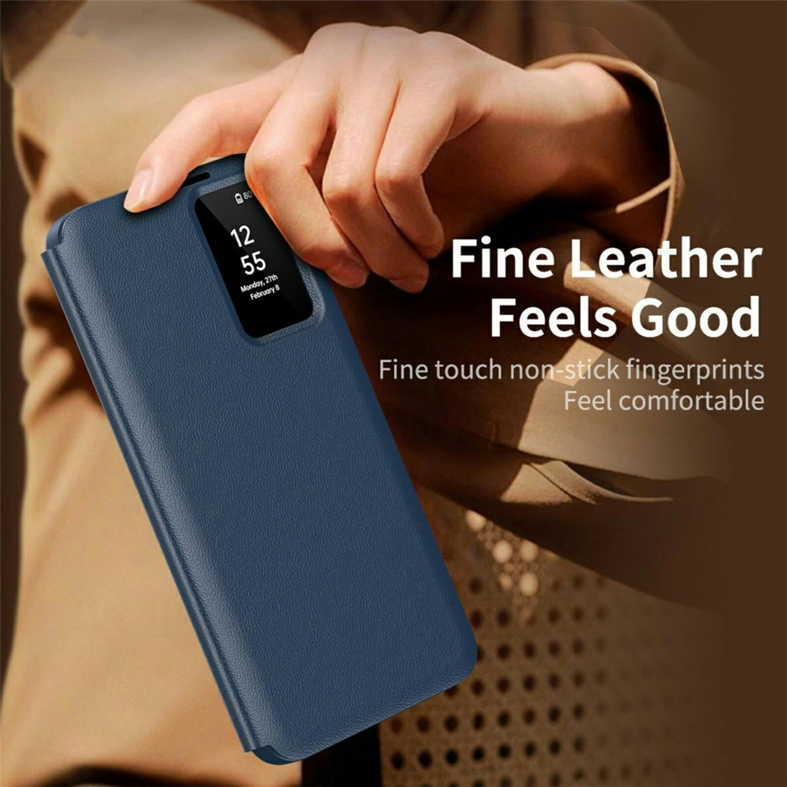 CaseBody Samsung Galaxy A37 Smart Cover Blauw