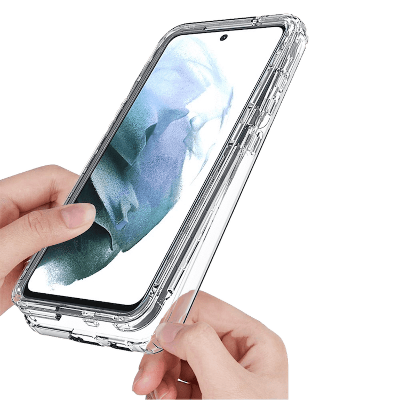 Comfycase Samsung galaxy S21 FE Schokproof Front And Back Case Transparant