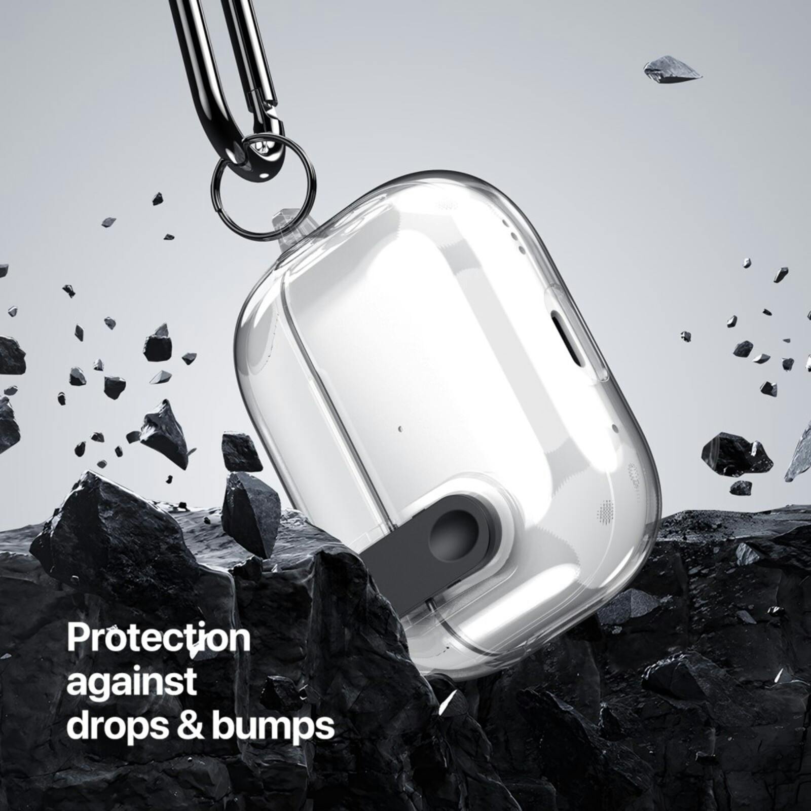 DUX DUCIS AirPods Pro 2 PECL Series Hoesje met Haak Zwart