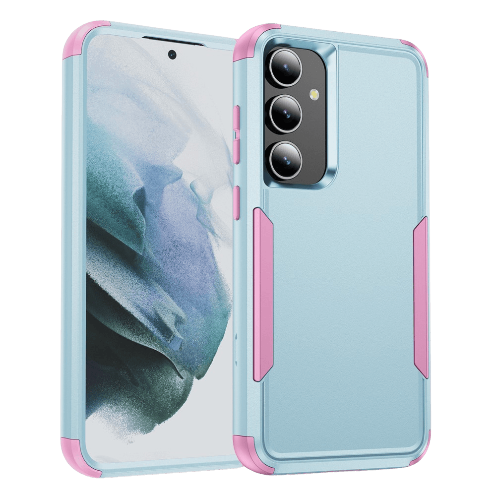 CaseBody Samsung Galaxy S24/S25 3-in-1 Shockproof Hardcase Grijsroze