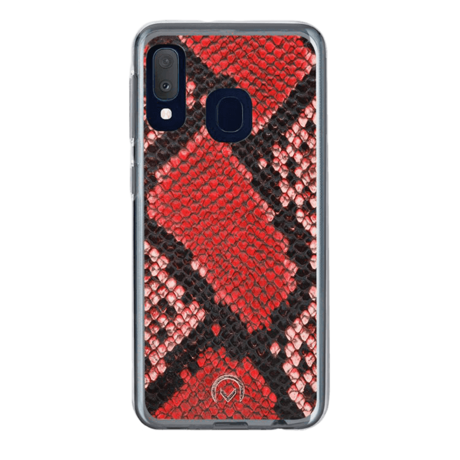 Mobilize Samsung Galaxy A20e Velvet Clutch Red Snake Rood