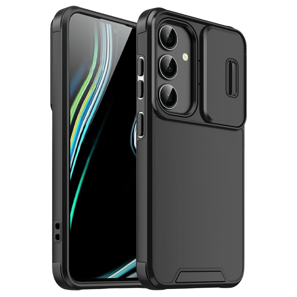 Comfycase Samsung Galaxy A57 Stevig Beschermhoesje met Camerabeschermer Zwart