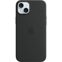 Apple iPhone 15 Plus MagSafe Siliconen Hoesje Zwart - Voorkant
