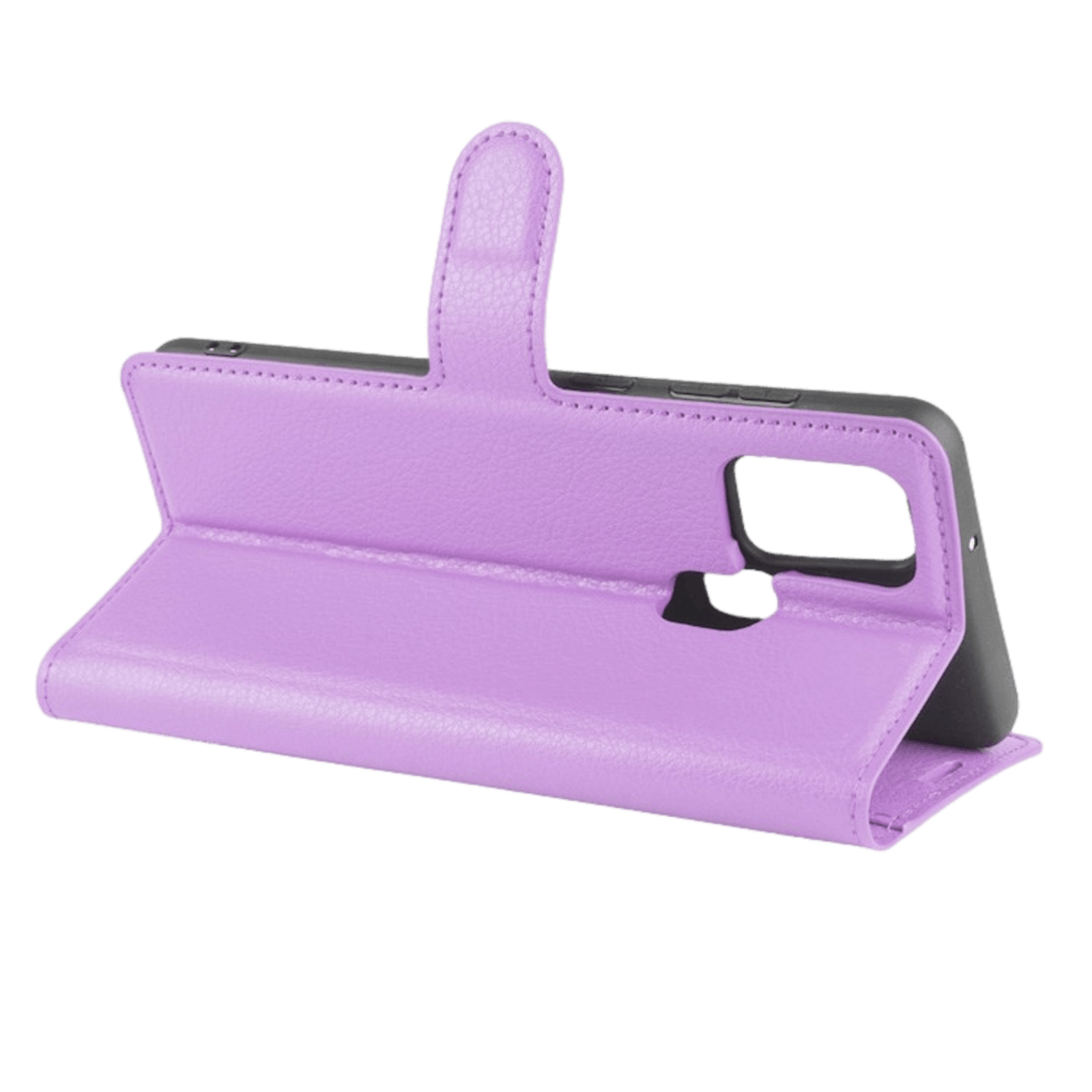 Mocaa Samsung Galaxy A21s Portemonnee Hoesje Pasjes Paars