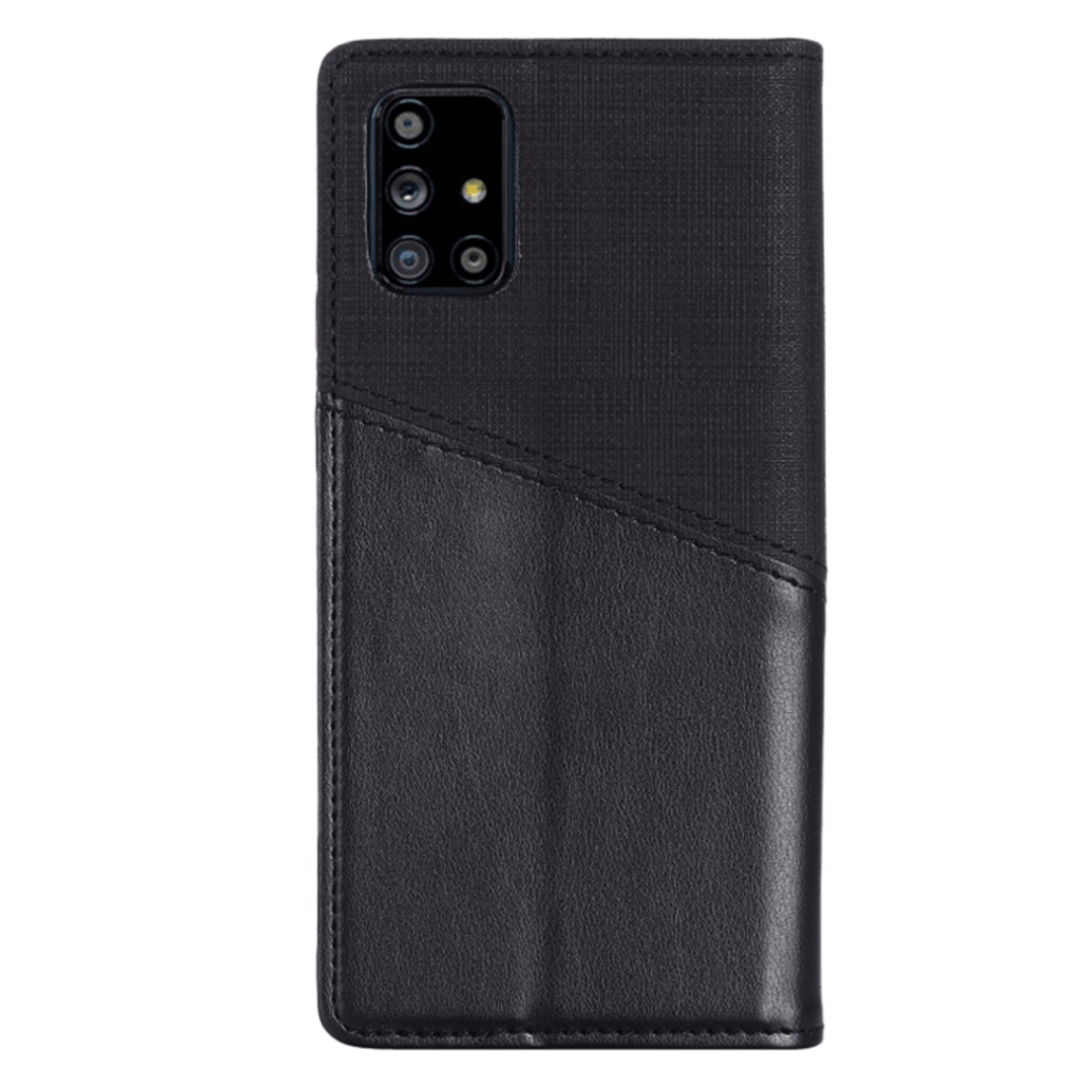 MUXMA Samsung Galaxy A71 Easy Carry Wallet Telefoonhoesje Zwart