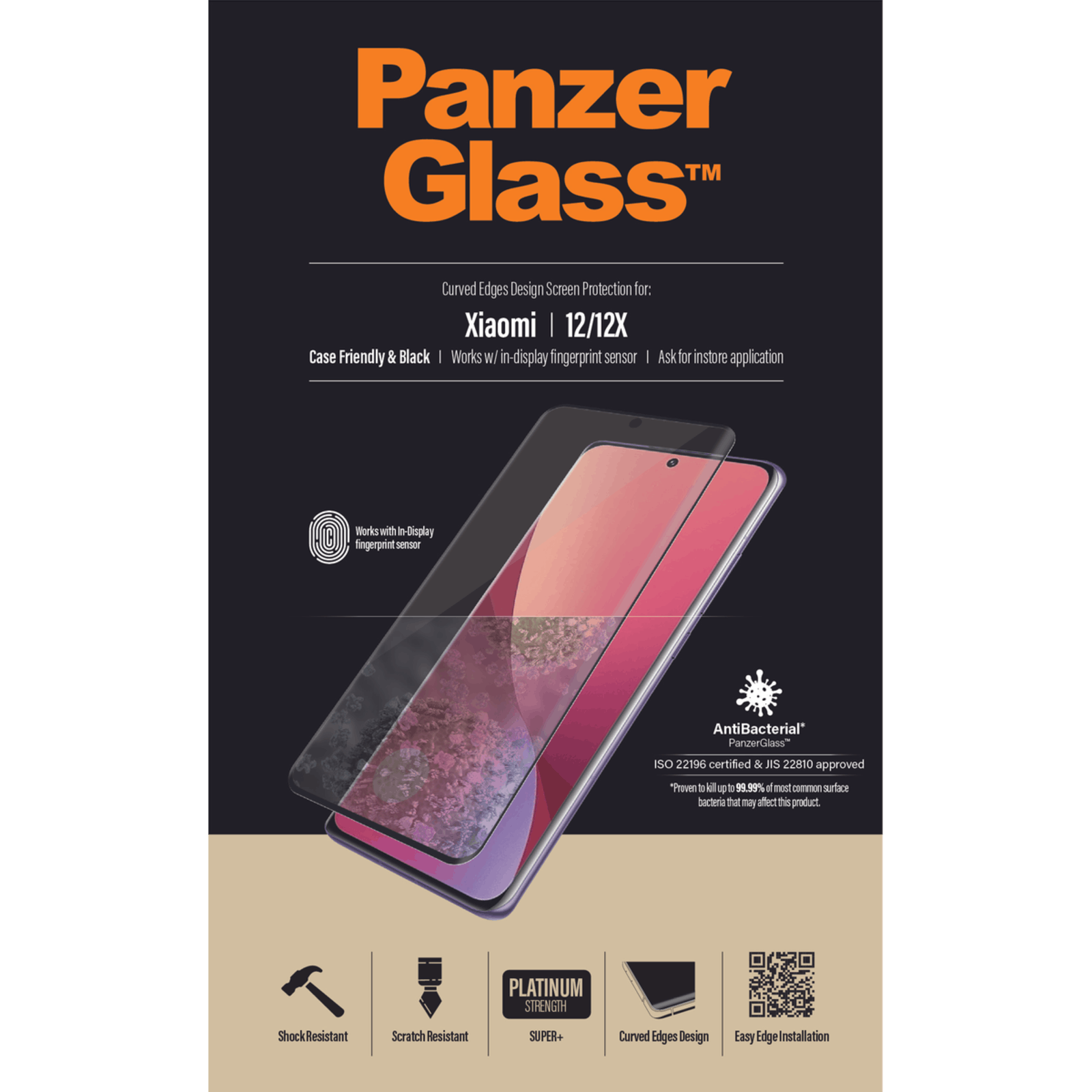 PanzerGlass Xiaomi 12(X) Screenprotector Standaard