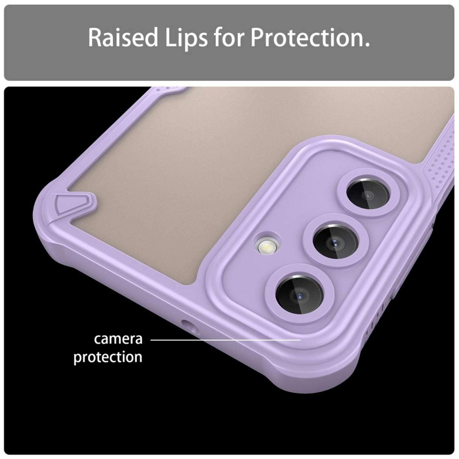 Mocaa Samsung Galaxy A16 Lichtgewicht Rugged Beschermhoesje Paars