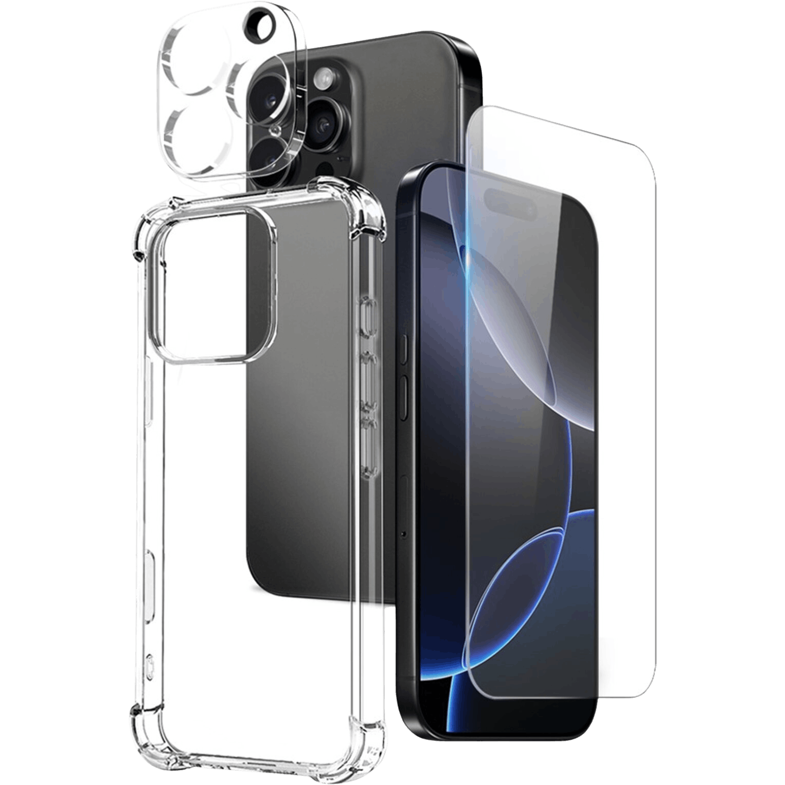 Northjo Apple iPhone 16 Pro Shockproof All-in-One Protection - Voorkant