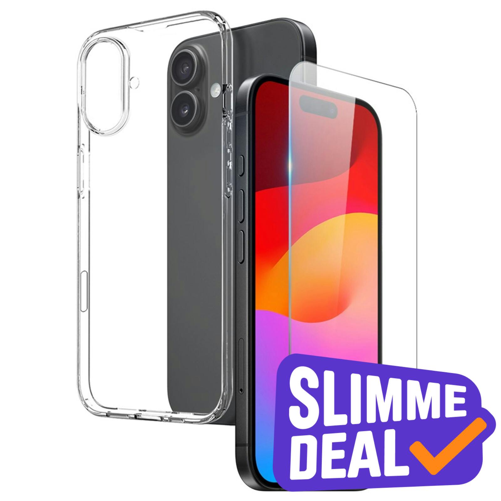 Northjo Apple iPhone 17 Hoesje en Screenprotector Transparant