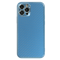 CaseBody iPhone 13 Carbon Metal Frame Blauw