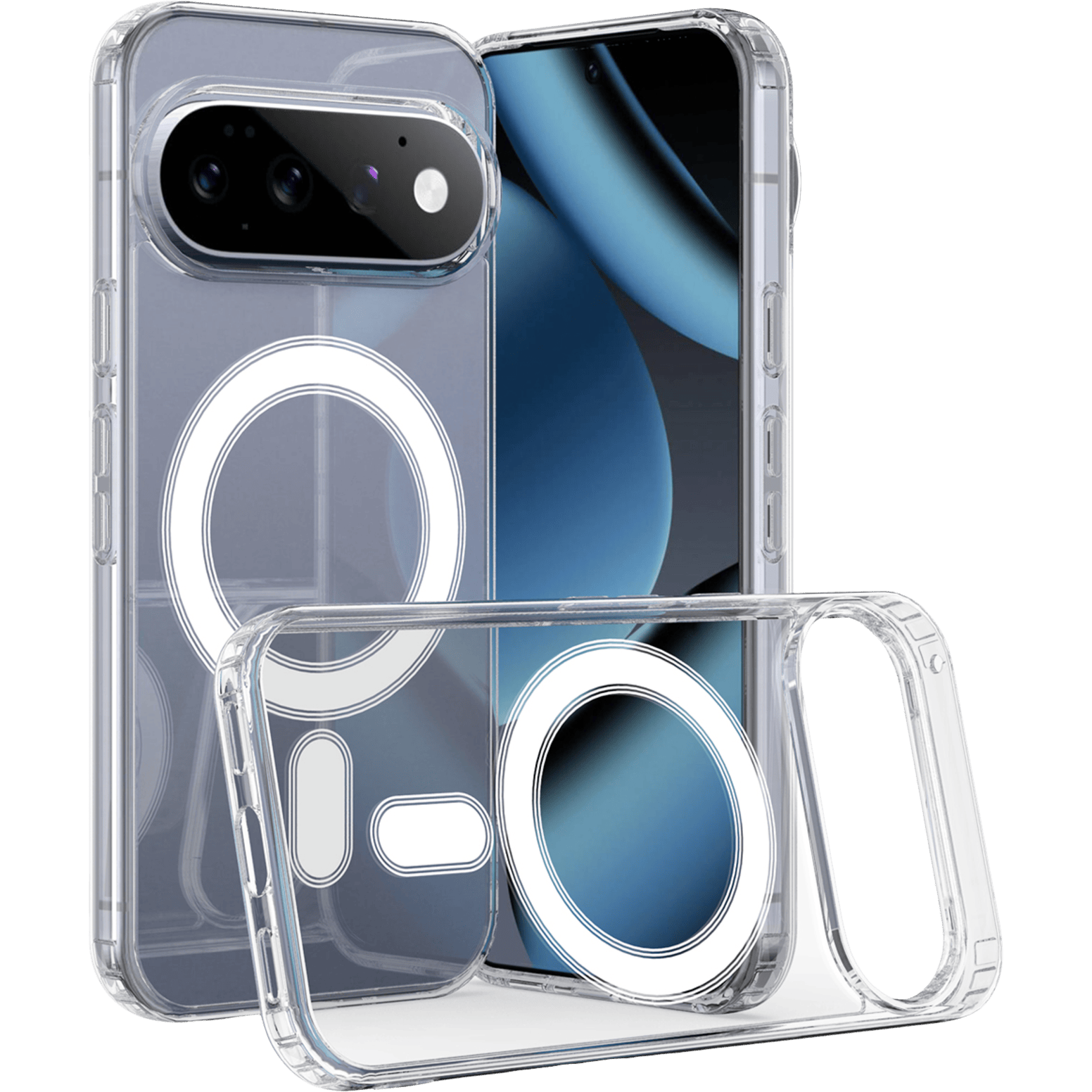CaseBody Google Pixel 11 Pro Magnetische TPU Case Transparant