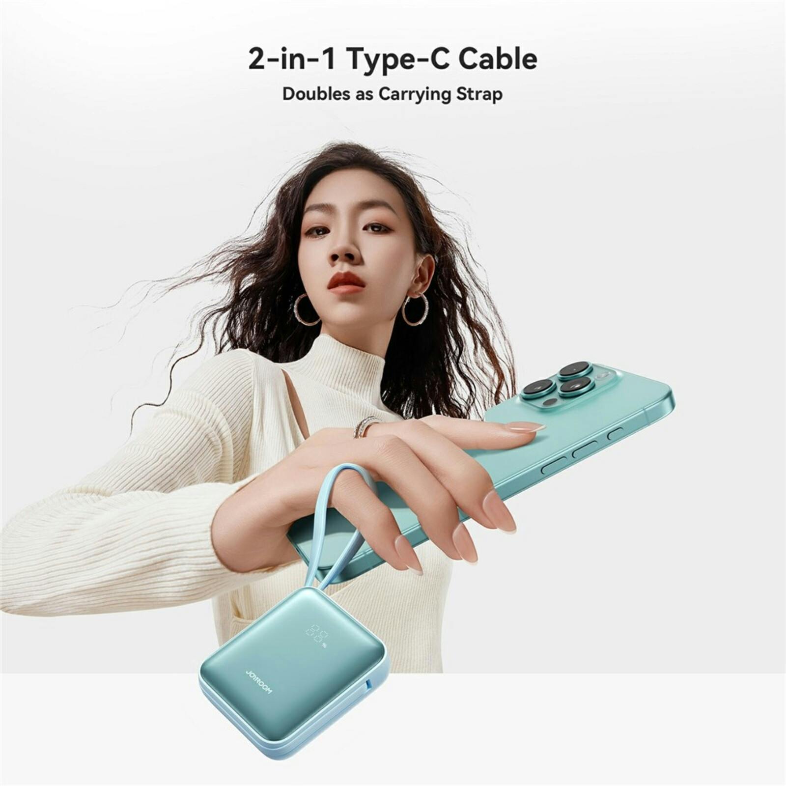 Joyroom 10.000mAh 22.5W Premium Mini Powerbank Blauw 10.000 mAh