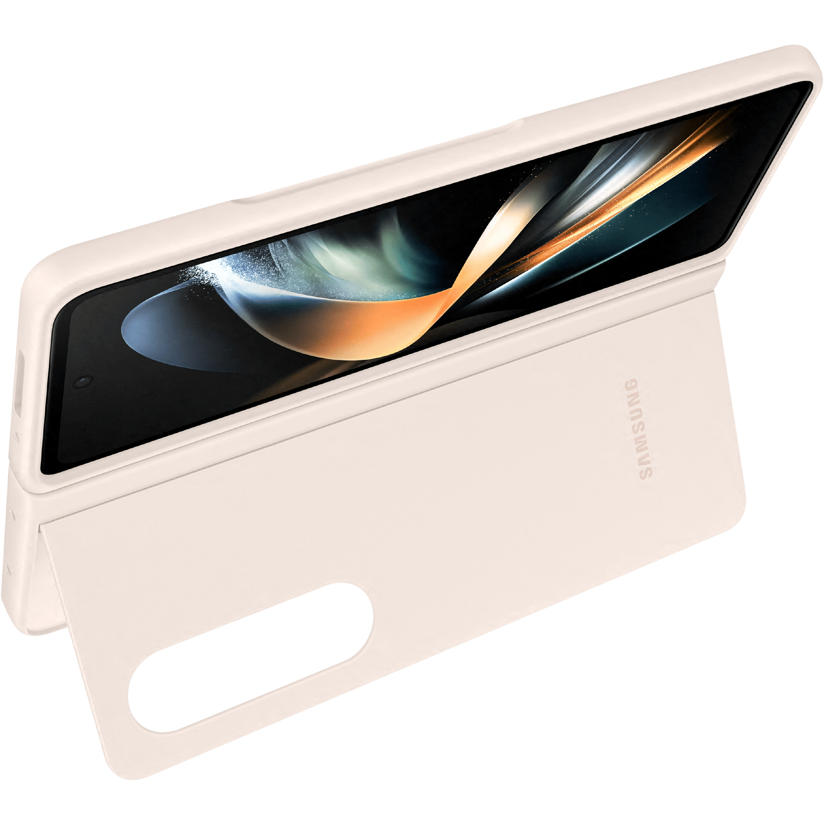 Samsung Galaxy Z Fold4 Protective Standing Hoesje Geel