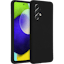 Accezz Galaxy A53 Liquid Siliconen Hoesje Zwart - Voorkant & achterkant