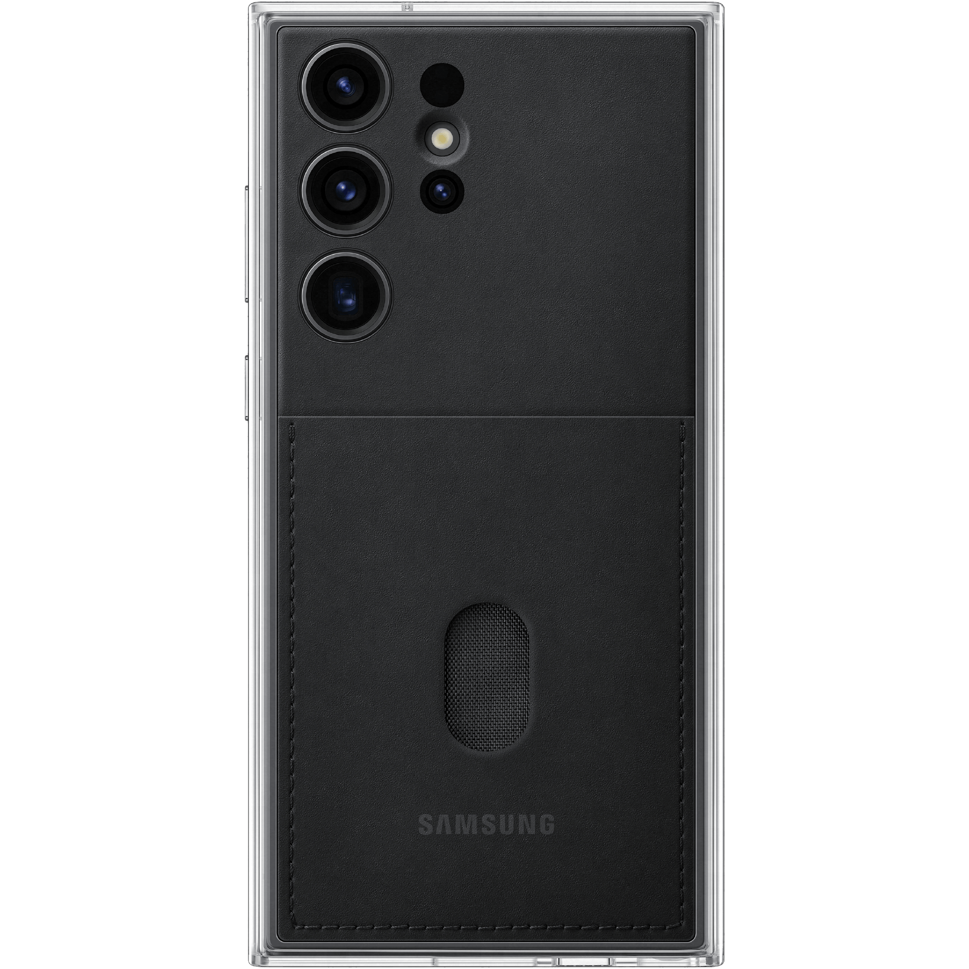 Samsung Galaxy S23 Ultra Frame Case Zwart - Achterkant