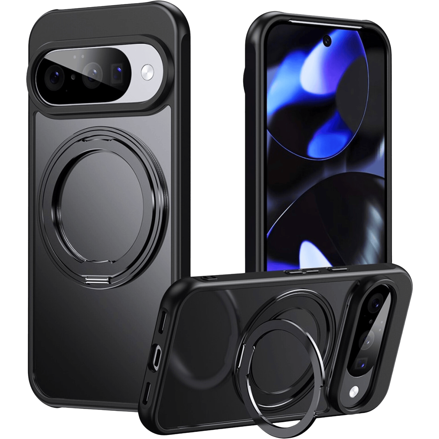 CaseBody Google Pixel 10 (Pro) MagSafe Kickstand Hoesje Zwart