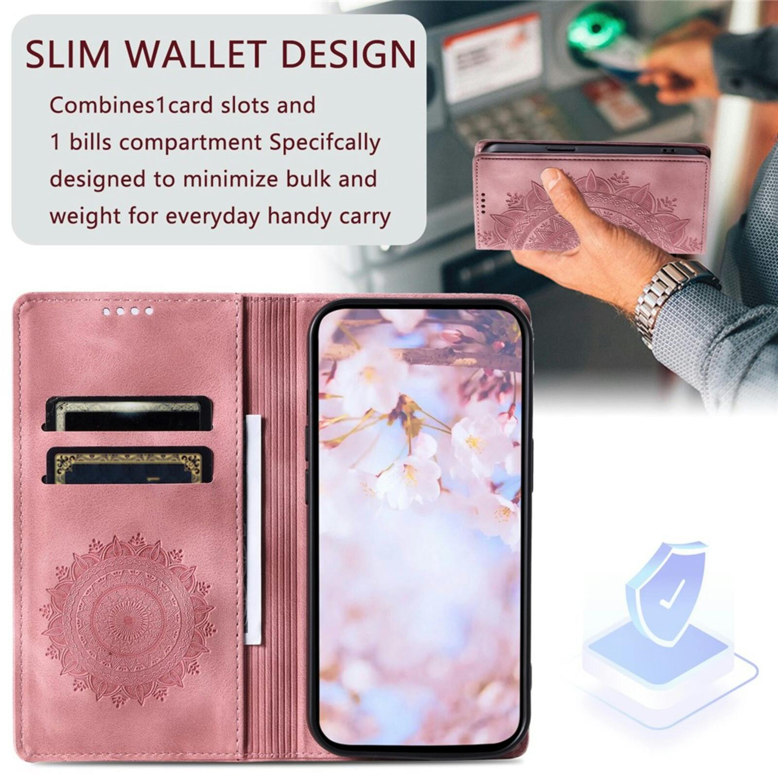 Comfycase Google Pixel 10a Mandala Wallet Roze