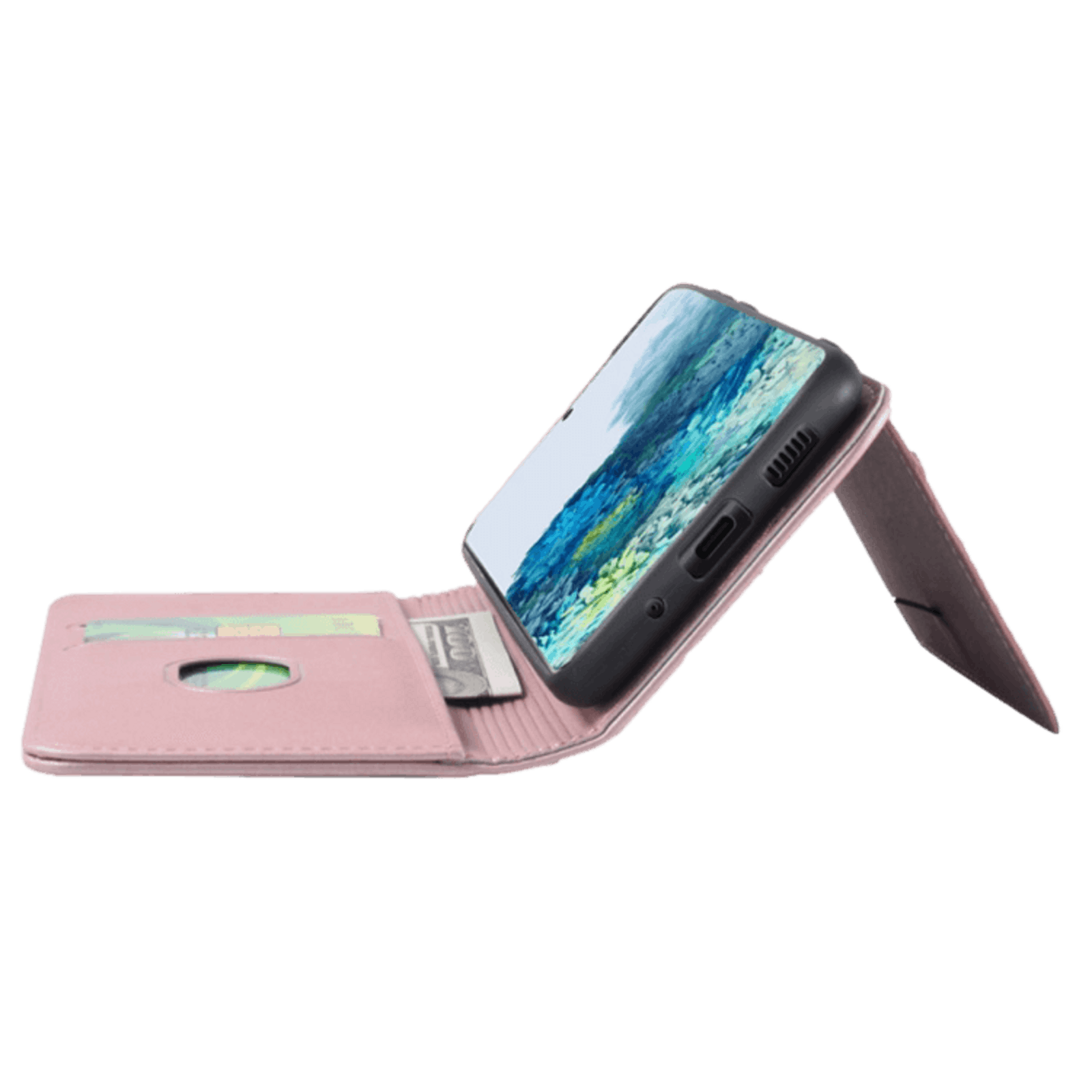 CaseBody Samsung Galaxy S20 Lux Bookcase Hoesje Roségoud