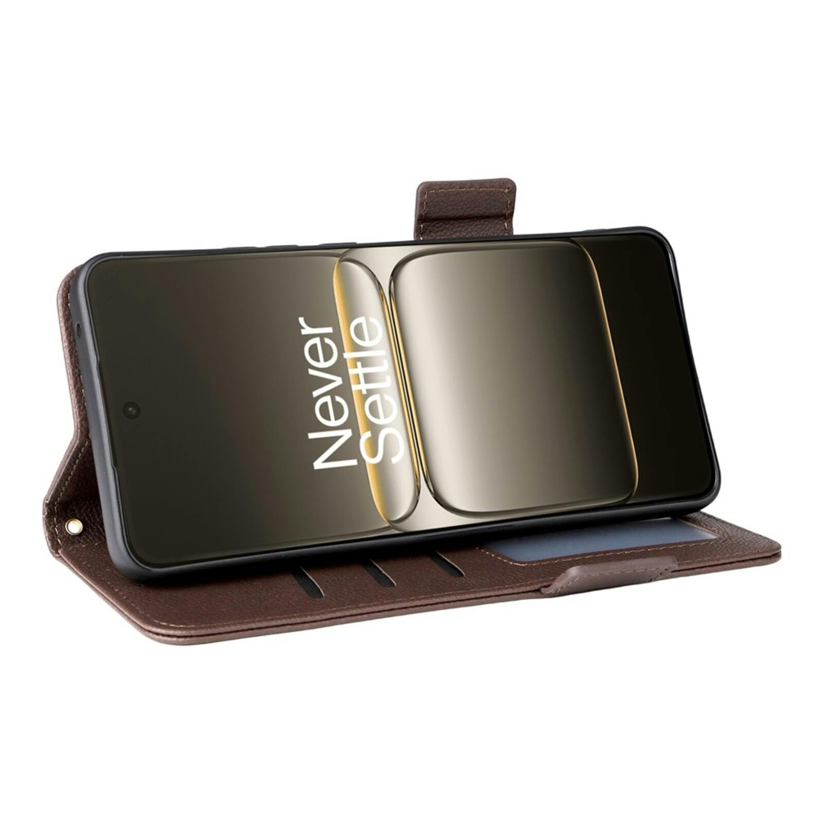 Comfycase OnePlus Nord CE5 Book Case met Koord Bruin