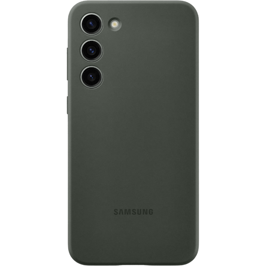 Samsung Galaxy S23 Plus Siliconen Hoesje Groen - Voorkant