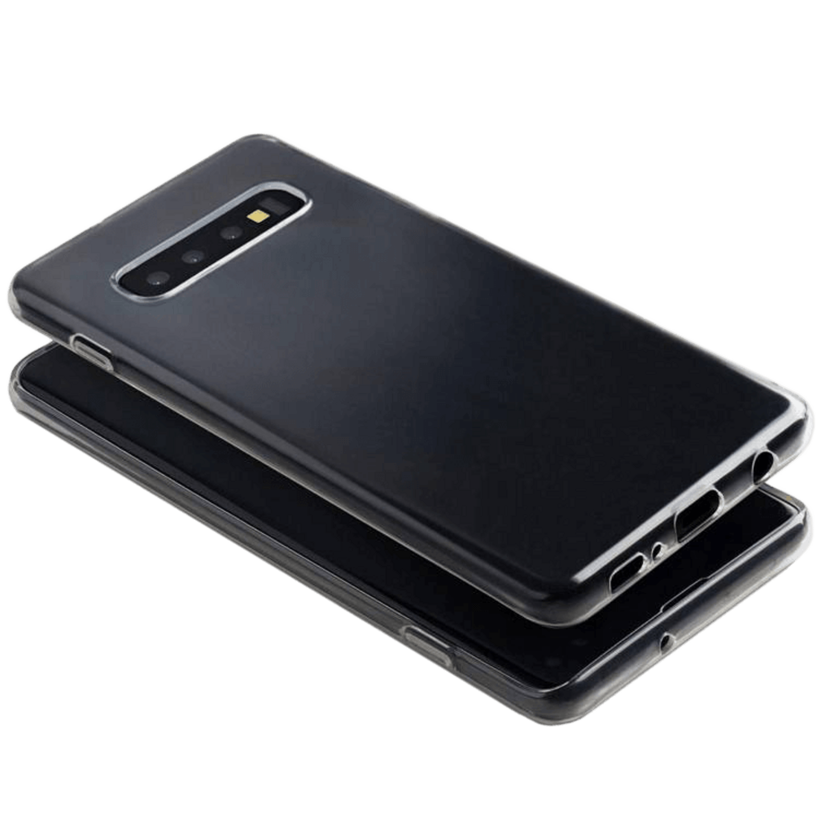 Mocaa Samsung Galaxy S10 Plus 0.75mm Doorzichtig Beschermhoesje Zwart