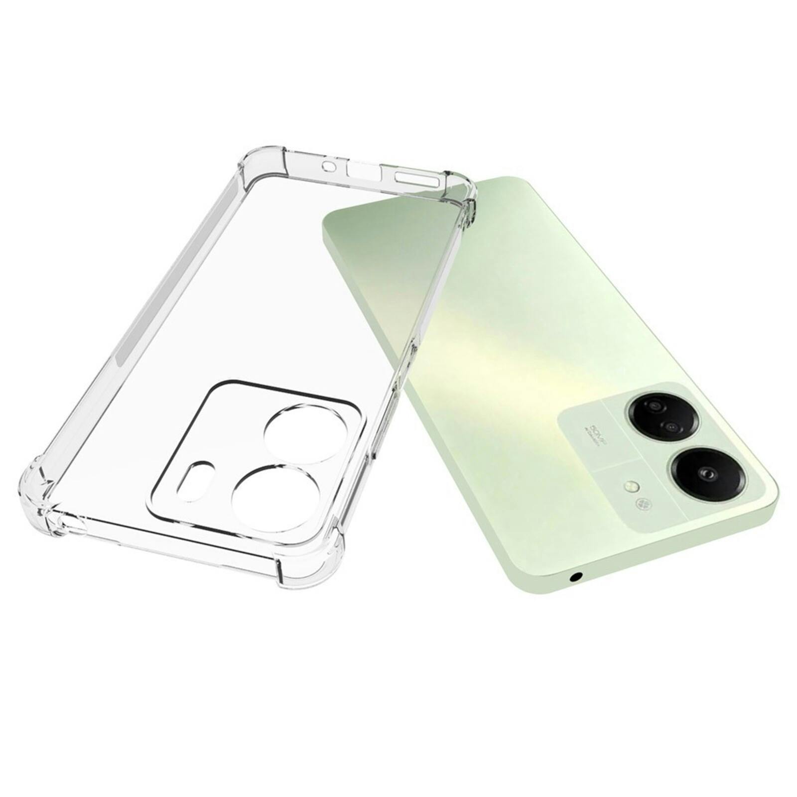 CaseBody Redmi 13C Shockproof Hoesje Transparant