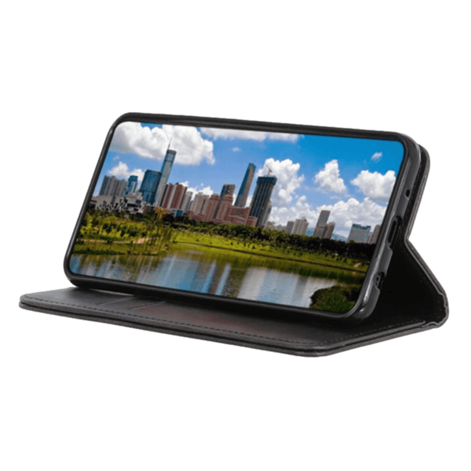 CaseBody iPhone 11 Pro Real Leather Wallet Hoesje Zwart