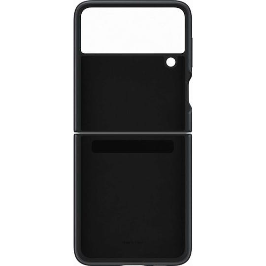 Samsung Galaxy Z Flip3 Leren Hoesje Zwart