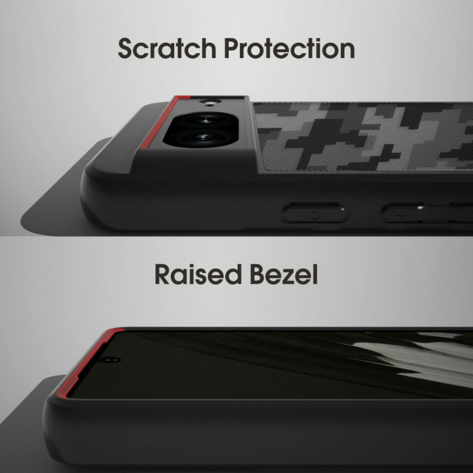 Mocaa Google Pixel 8a Shockproof Camo Hoesje Zwart