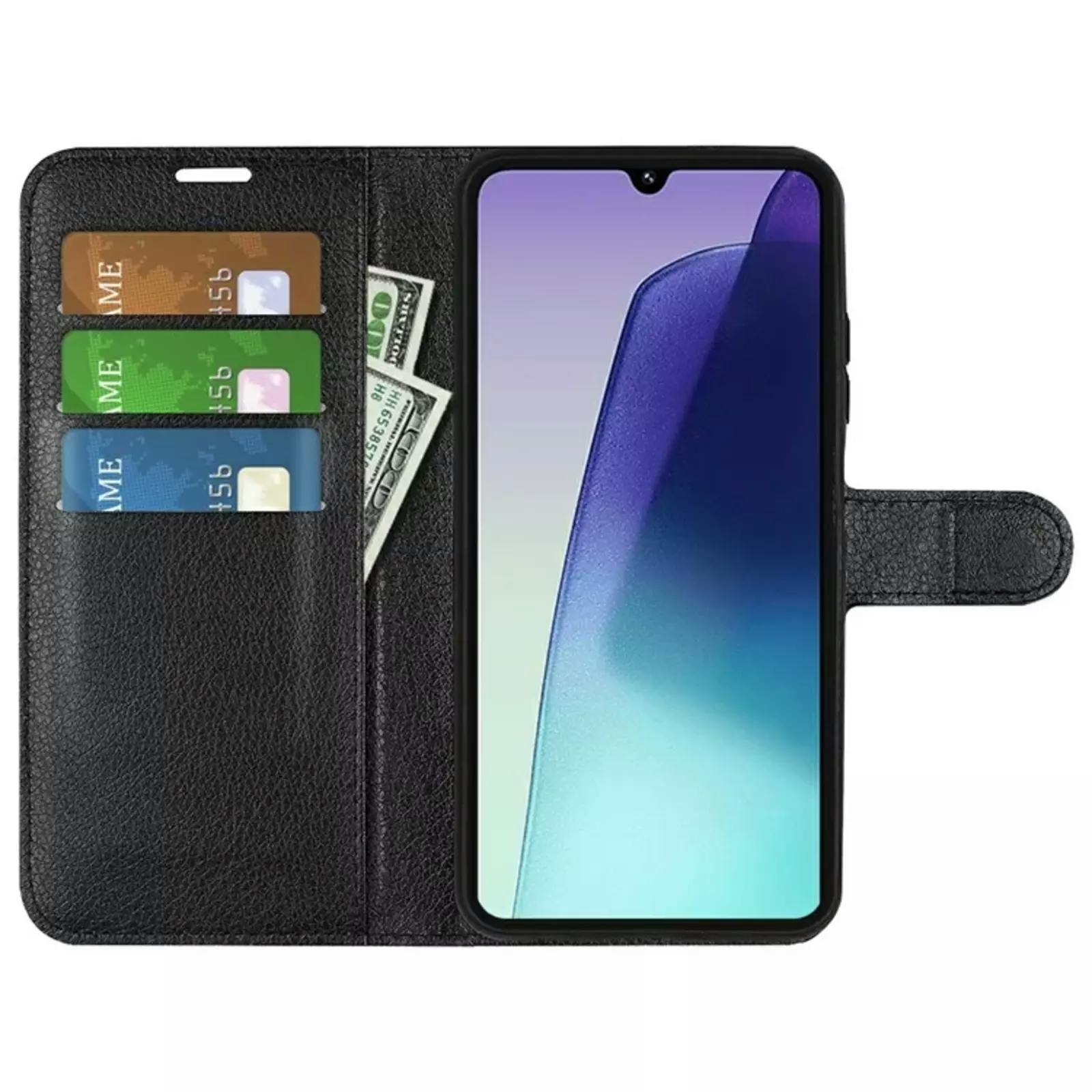 Mocaa Xiaomi Redmi 14C Slim-Fit Book Case Zwart