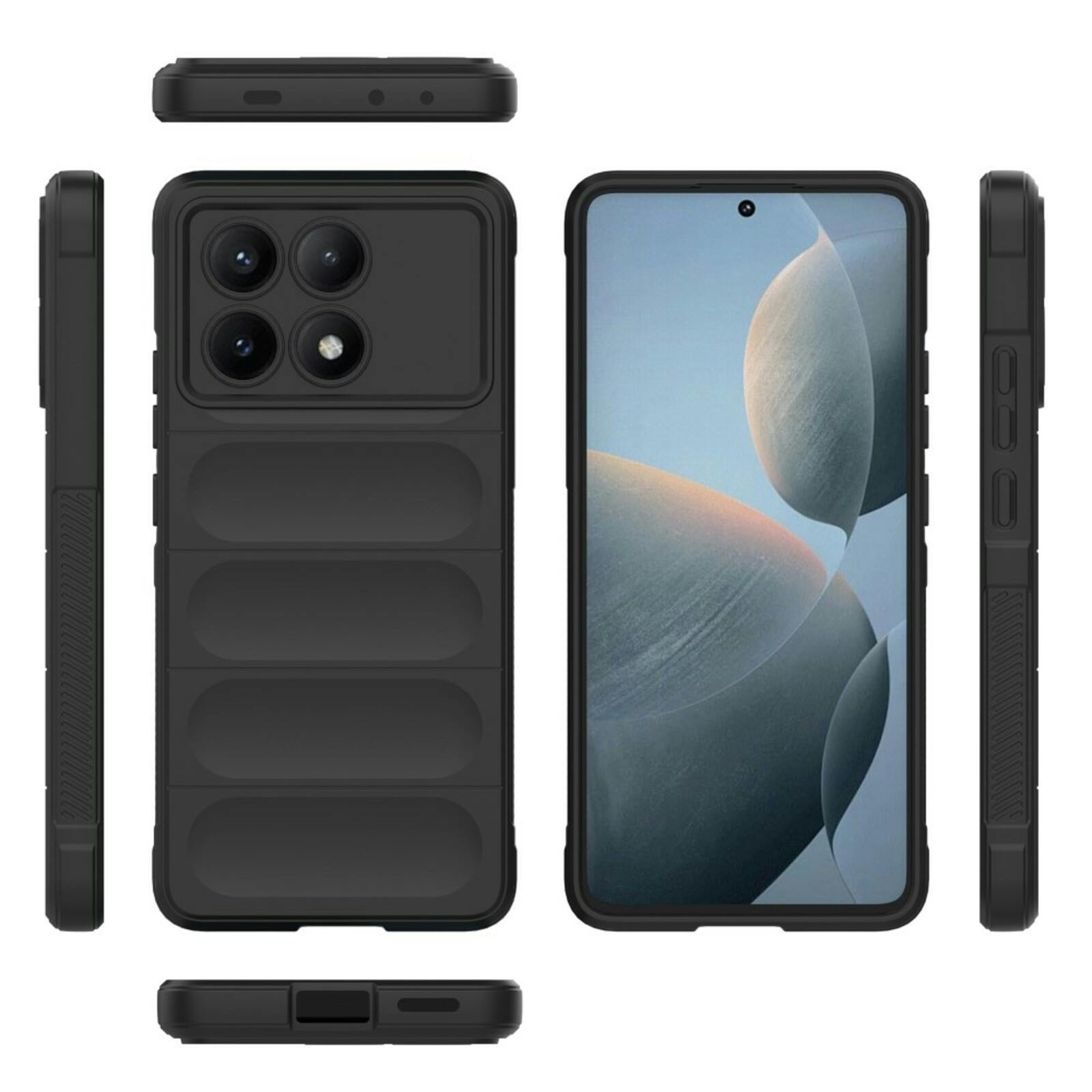 Comfycase POCO X6 Pro Cushion Case Zwart