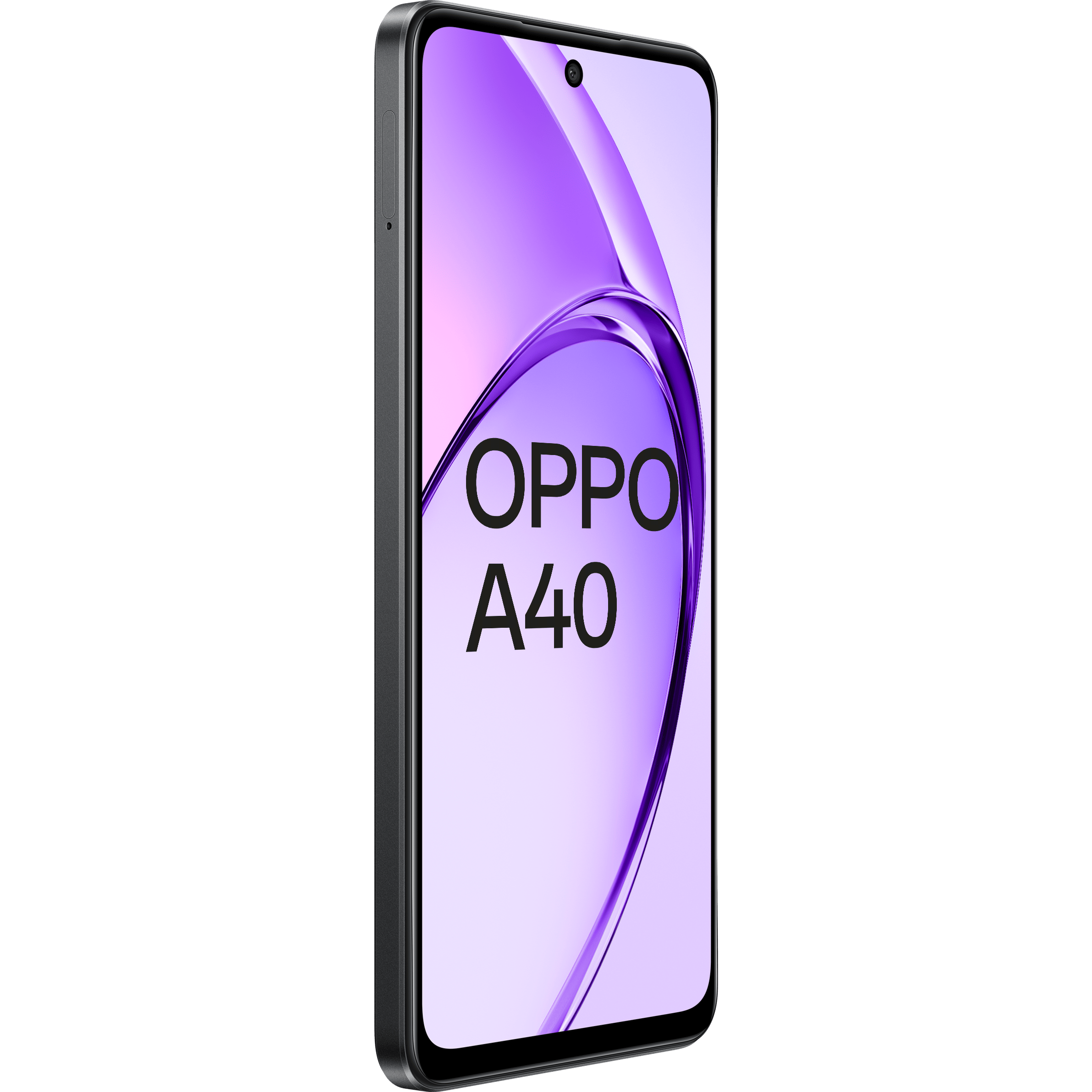 OPPO A40 Sparkle Black - Aanzicht vanaf rechts