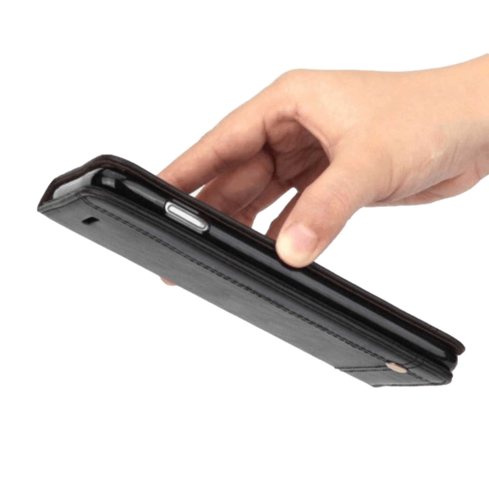 Comfycase iPhone Xs / X Retro Bookcase Zwart