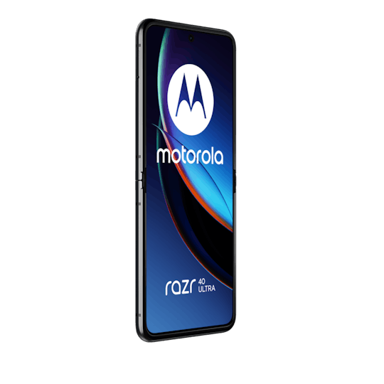 Motorola Razr 40 Ultra Infinite Black - Aanzicht vanaf links