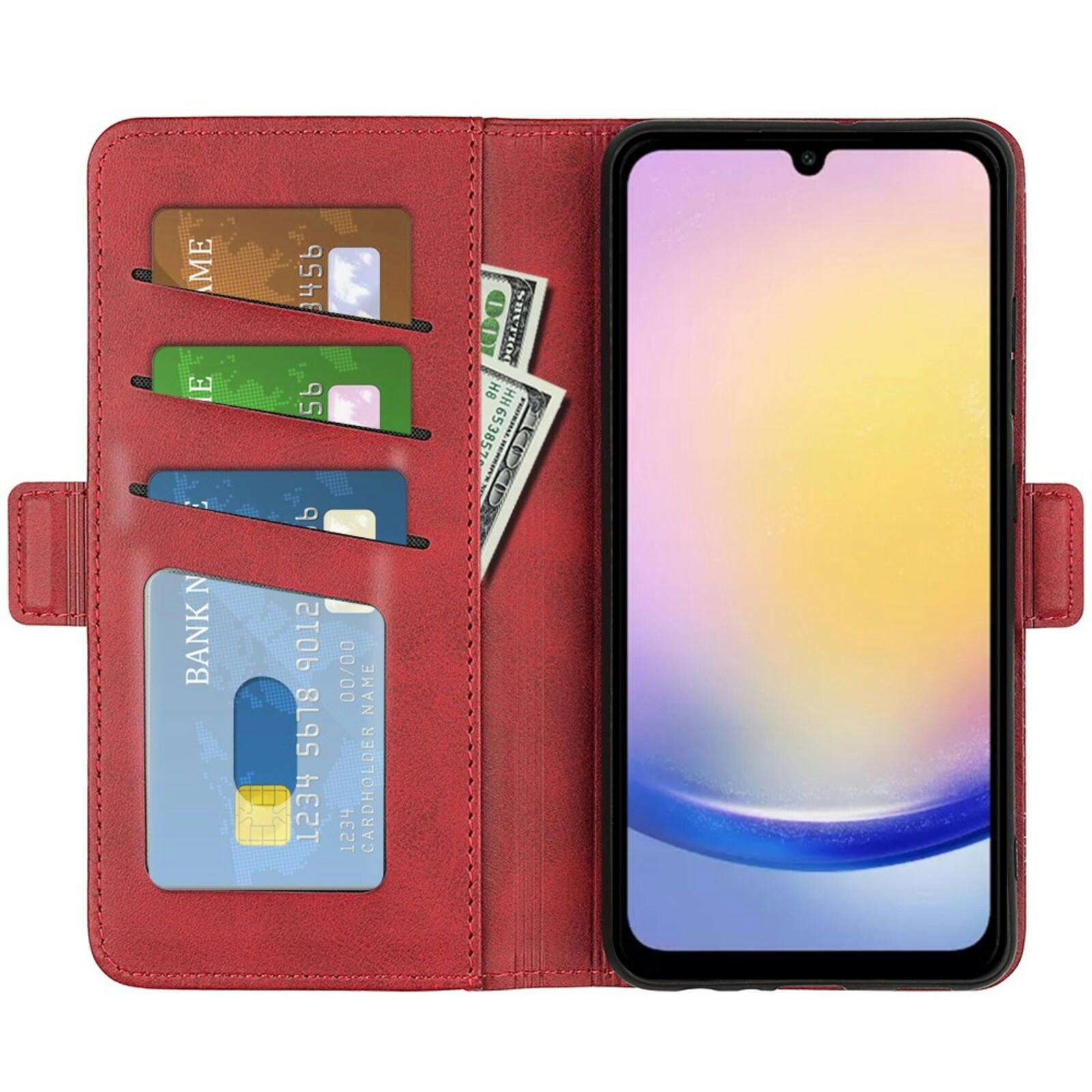 Comfycase Samsung A26 5G Bookcase Hoesje Rood
