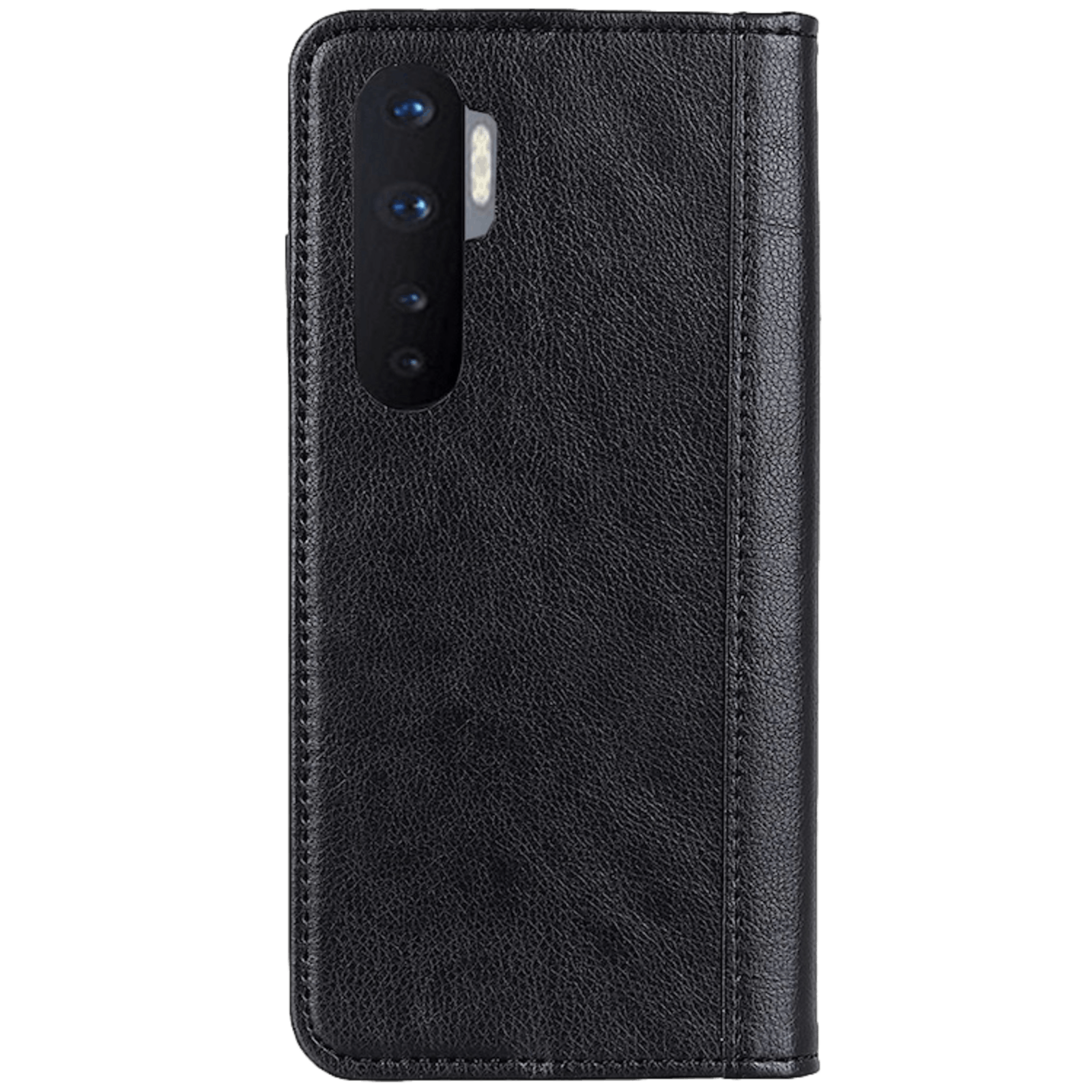Comfycase OnePlus Nord Leren Portemonnee Hoesje Zwart